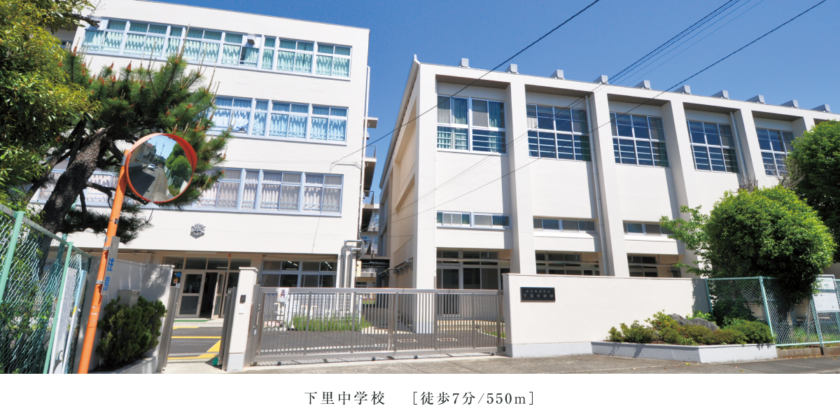 ※現地からの距離は各施設から最も遠い区画を起点とした地図上の概則です。徒歩分数は80m=1分で換算、端数は切り上げています。