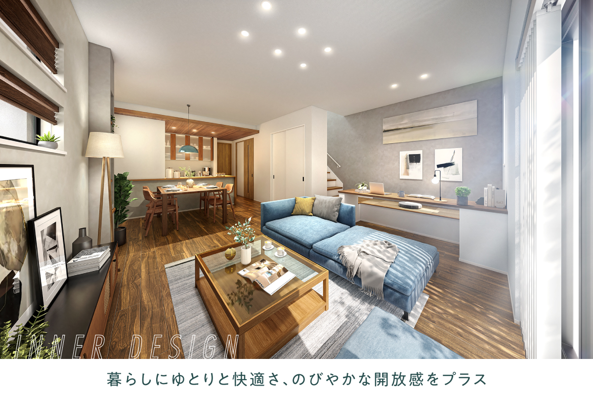 パースは図面を基に描き起こしたもので実際とは多少異なります。