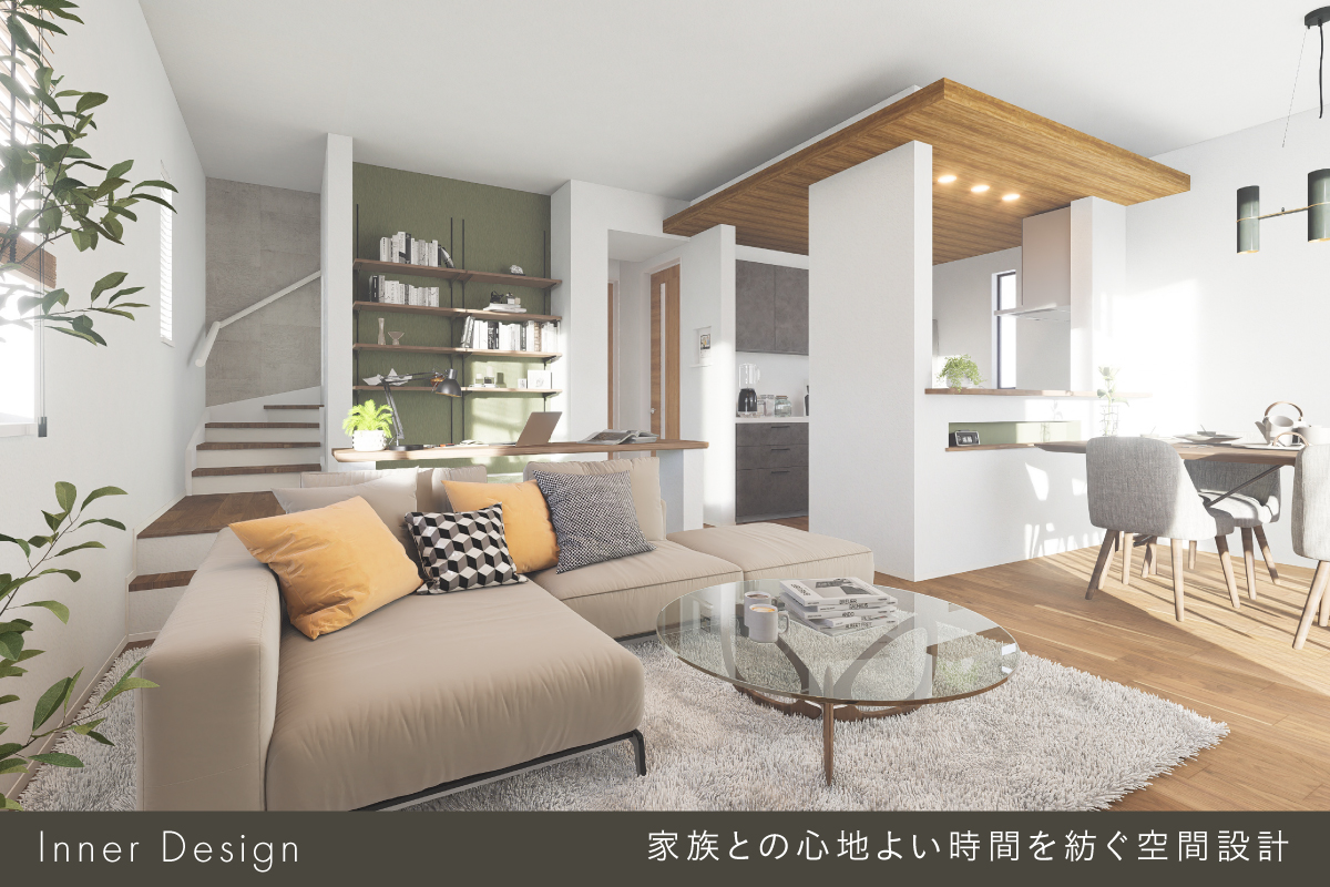 パースは図面を基に描き起こしたもので実際とは多少異なります。