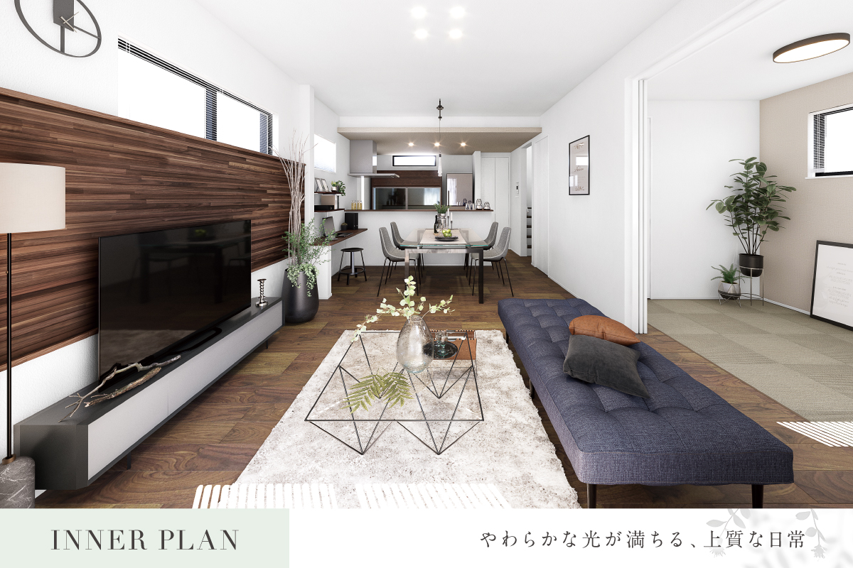 パースは図面を基に描き起こしたもので実際とは多少異なります。