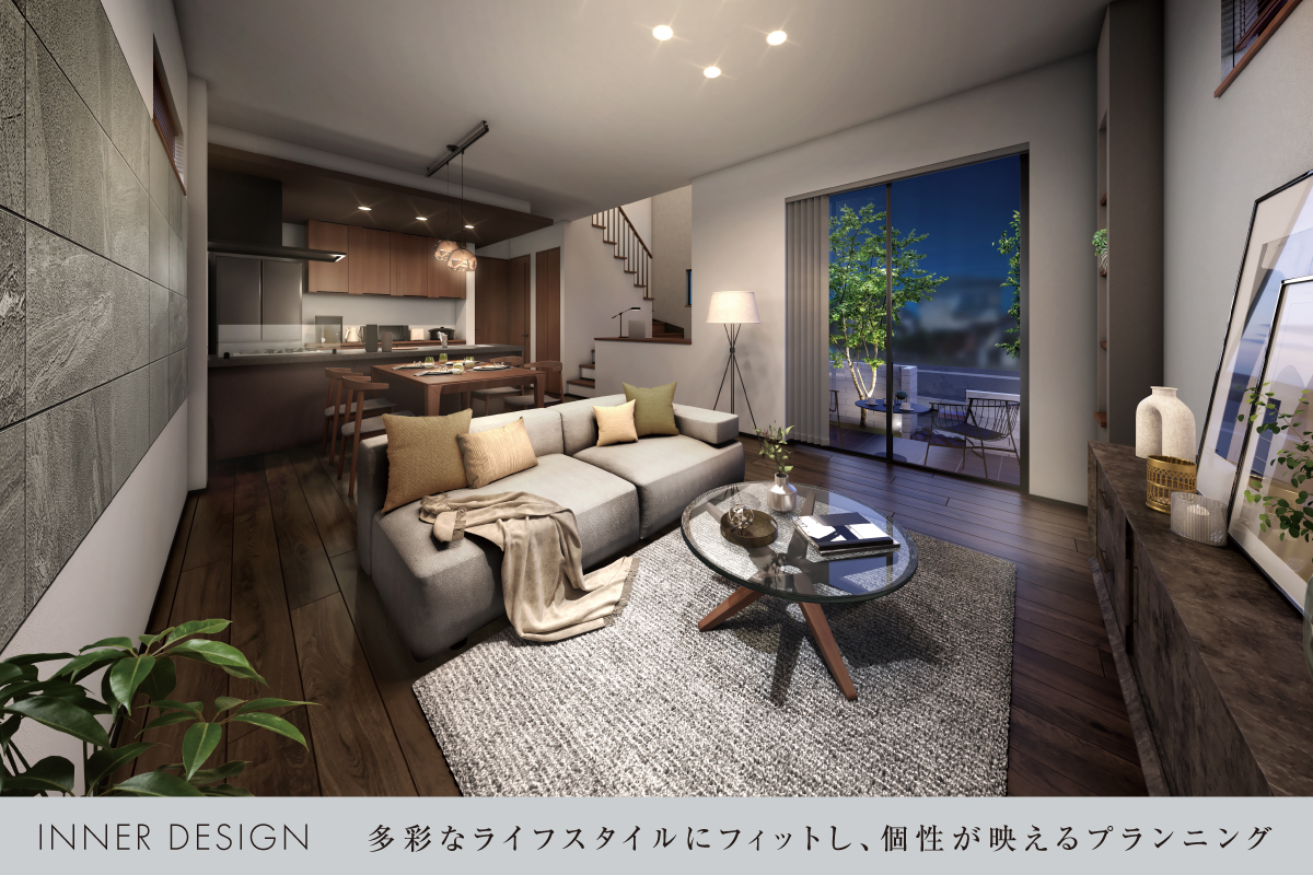 掲載のパースは図面を基に描き起こしたもので、実際とは多少異なります。