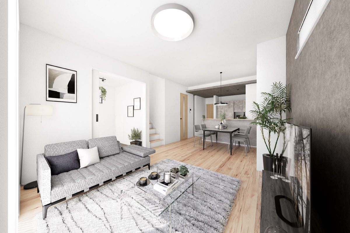 パースは図面を基に描き起こしたもので実際とは多少異なります。