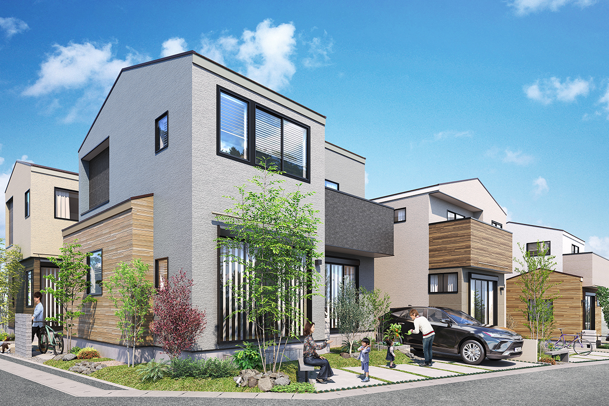 パースは図面を基に描き起こしたもので、実際とは多少異なります。