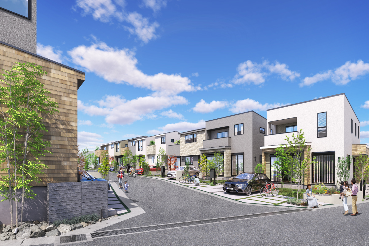 パースは図面を基に描き起こしたもので、実際とは多少異なります。