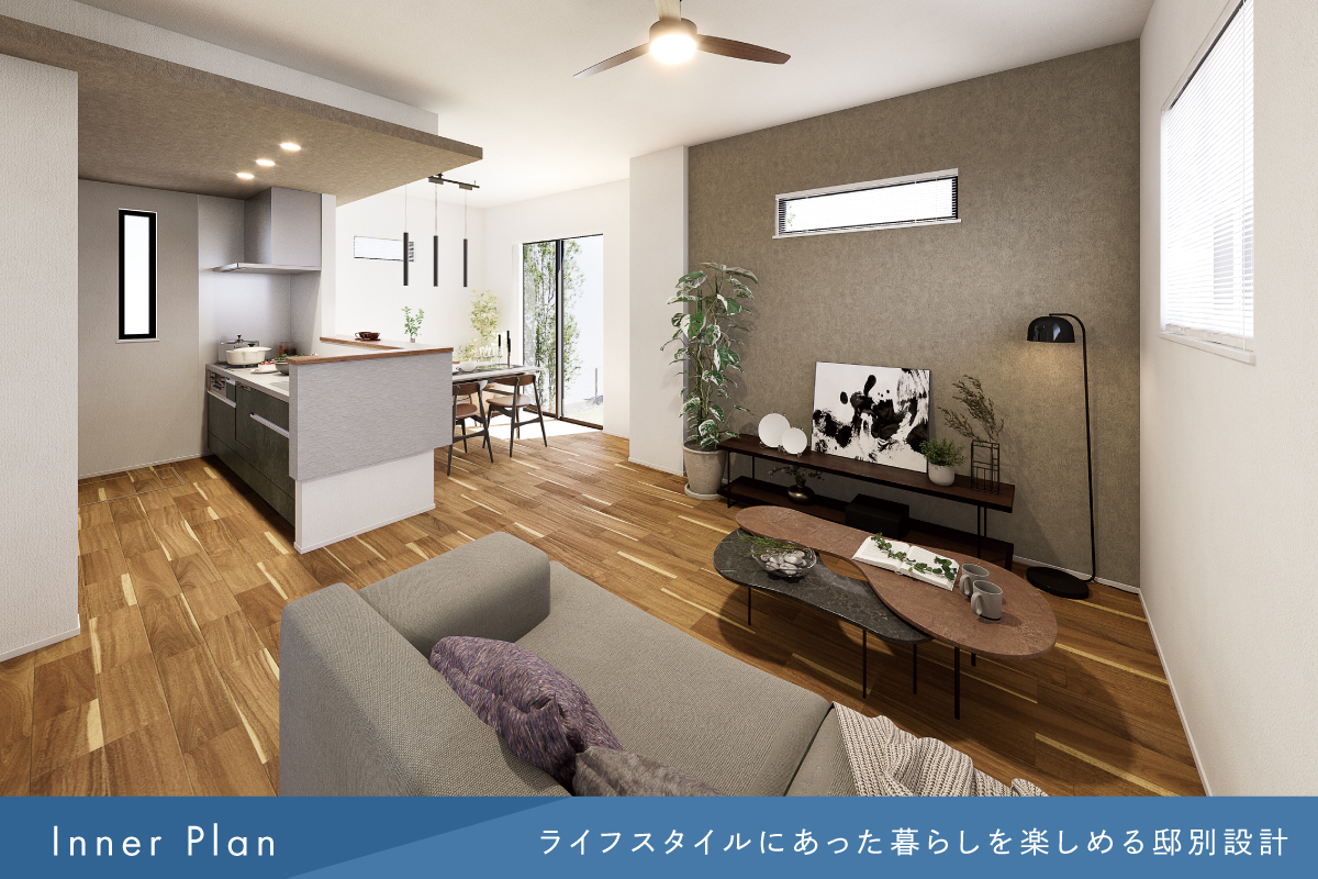 掲載の完成予想図(パース)は図面を基に描き起こしたもので、実際とは多少異なります。