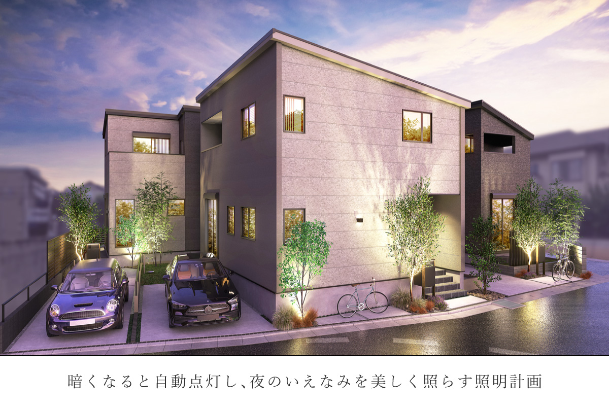 パースは図面をもとに描き起こしたもので実際とは多少異なります。