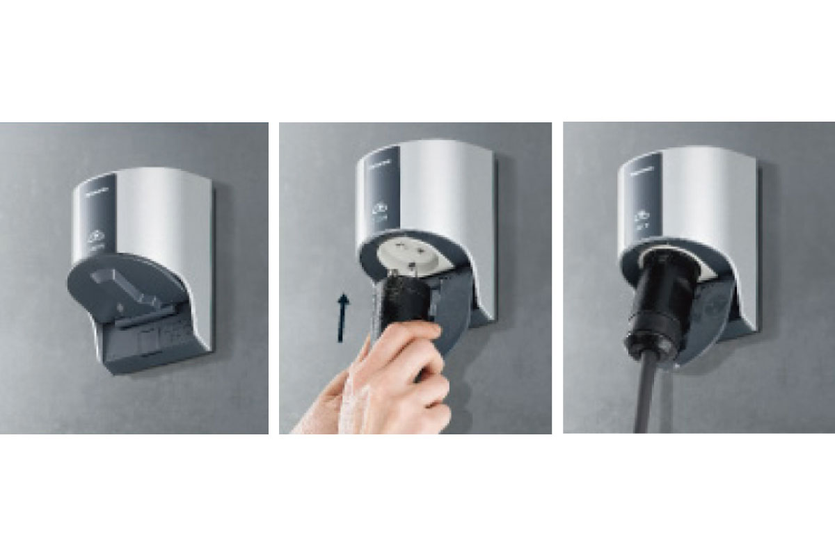 【EV・PHEV充電用屋外コンセント/200V壁面取付タイプ】 【EV・PHEV充電用屋外コンセント/200V壁面取付タイプ】